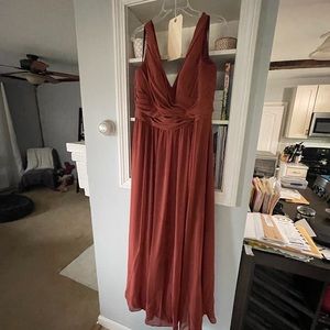 Essence of Australia burnt orange bridesmaid dress
